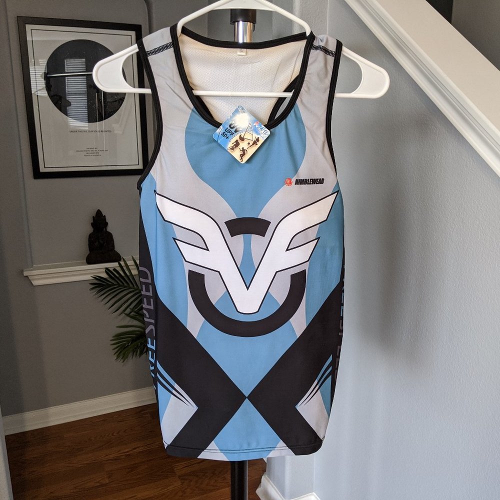 NWT Freespeed Womens Triathlon Racer Back Tank Top